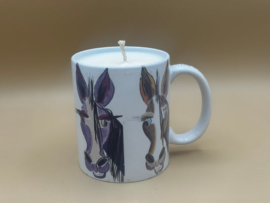 Horse Faces Mug Candle – Vanilla Orchid
