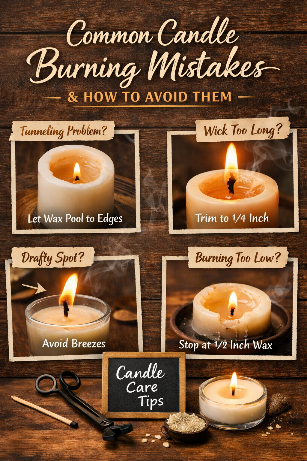 Common Candle Burning Mistakes and How to Avoid Them