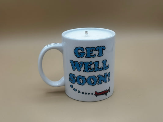 Get Well Soon Mug Candle – Easy Peasy | Fresh Lemon Soy Candle | Cheerful Gift Idea