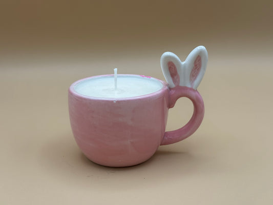 Bunny Ear Espresso Mug Candle – Banana Bread Scent