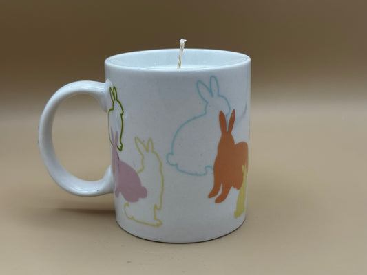 Bunny Silhouette Mug Candle – Hug in a Mug Scent