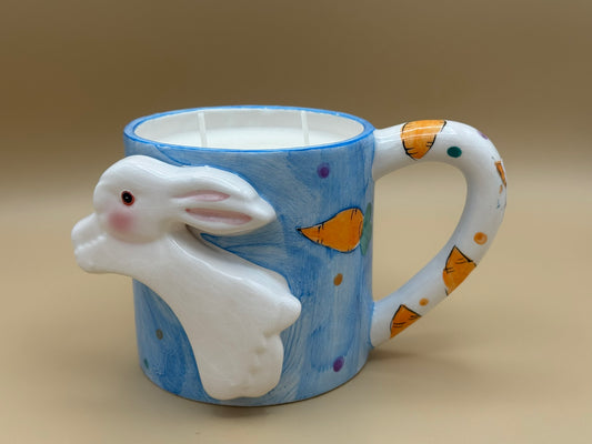 Vintage Bunny Mug Candle – Banana Bread Scent