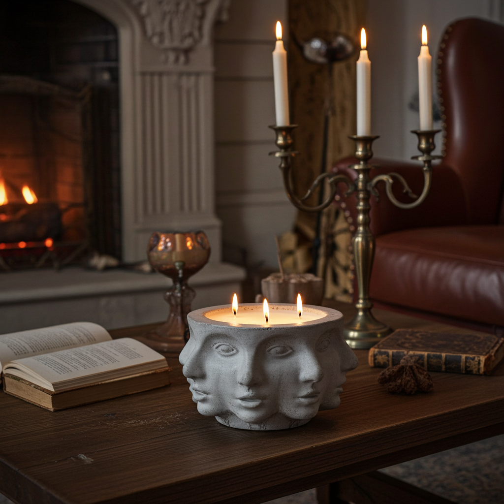 Fairy Garden | Sculptural Face Candle