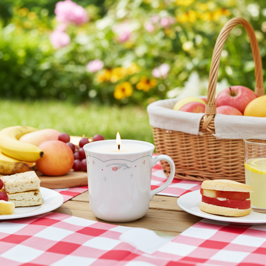 Botanical Zen Mug Candle | Floral Spa Scented Handmade Candle