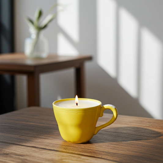 Easy Peasy Mug Candle | Fresh Citrus Lemon Handmade Candle